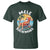 Mele Kalikimaka Tropical Hawaiian Christmas in Hawaii Sunbath Santa T Shirt TS02 Dark Forest Green - Polynesian Pride
