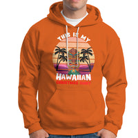 This Is My Hawaiian Christmas Shirt Retro Tropical Xmas Hawaii Tiki Hoodie TS02 Orange - Polynesian Pride