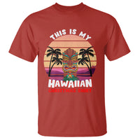 This Is My Hawaiian Christmas Shirt Retro Tropical Xmas Hawaii Tiki T Shirt TS02 Red - Polynesian Pride