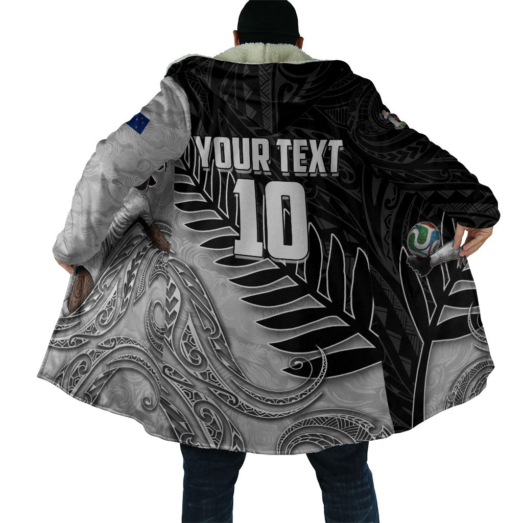 Personalized New Zealand Football Cloak Kiwi Mascot with Silver Fern - Maori Tribal Tattoo Art