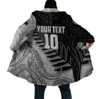 Personalized New Zealand Football Cloak Kiwi Mascot with Silver Fern - Maori Tribal Tattoo Art