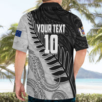 Personalized New Zealand Football Hawaiian Shirt Kiwi Mascot with Silver Fern - Maori Tribal Tattoo Art