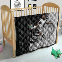 Personalized New Zealand Football Quilt Kiwi Mascot with Silver Fern - Maori Tribal Tattoo Art