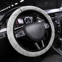 New Zealand Football Steering Wheel Cover Kiwi Mascot with Silver Fern - Maori Tribal Tattoo Art