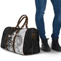Personalized New Zealand Football Travel Bag Kiwi Mascot with Silver Fern - Maori Tribal Tattoo Art