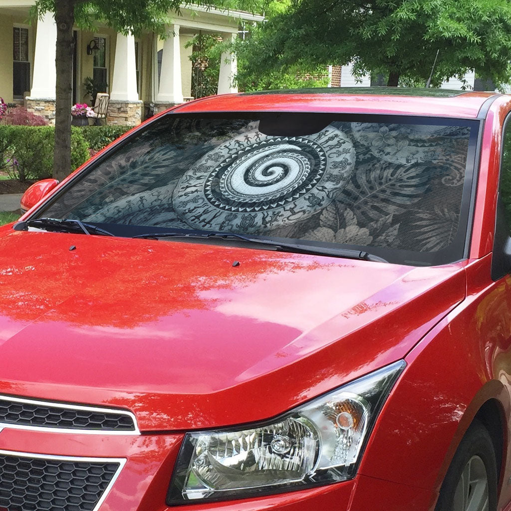 Hawaiian Piko Auto Sun Shade Cultural Anchor Connect Your Roots Ocean Waves