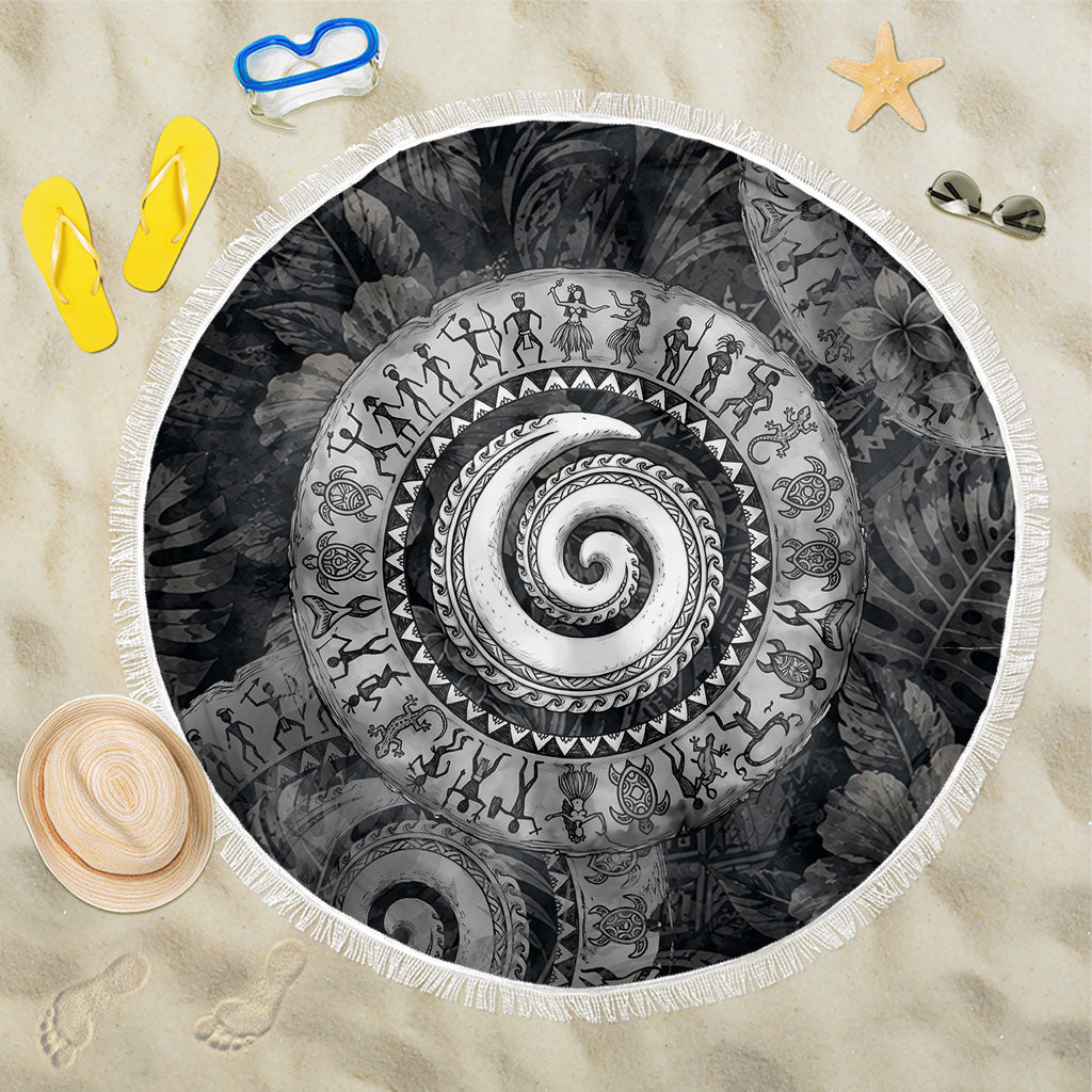 Hawaiian Piko Beach Blanket Cultural Anchor Connect Your Roots Ocean Waves