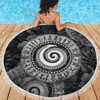 Hawaiian Piko Beach Blanket Cultural Anchor Connect Your Roots Ocean Waves