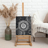 Hawaiian Piko Canvas Wall Art Cultural Anchor Connect Your Roots Ocean Waves