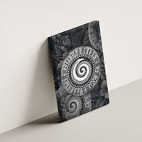 Hawaiian Piko Canvas Wall Art Cultural Anchor Connect Your Roots Ocean Waves