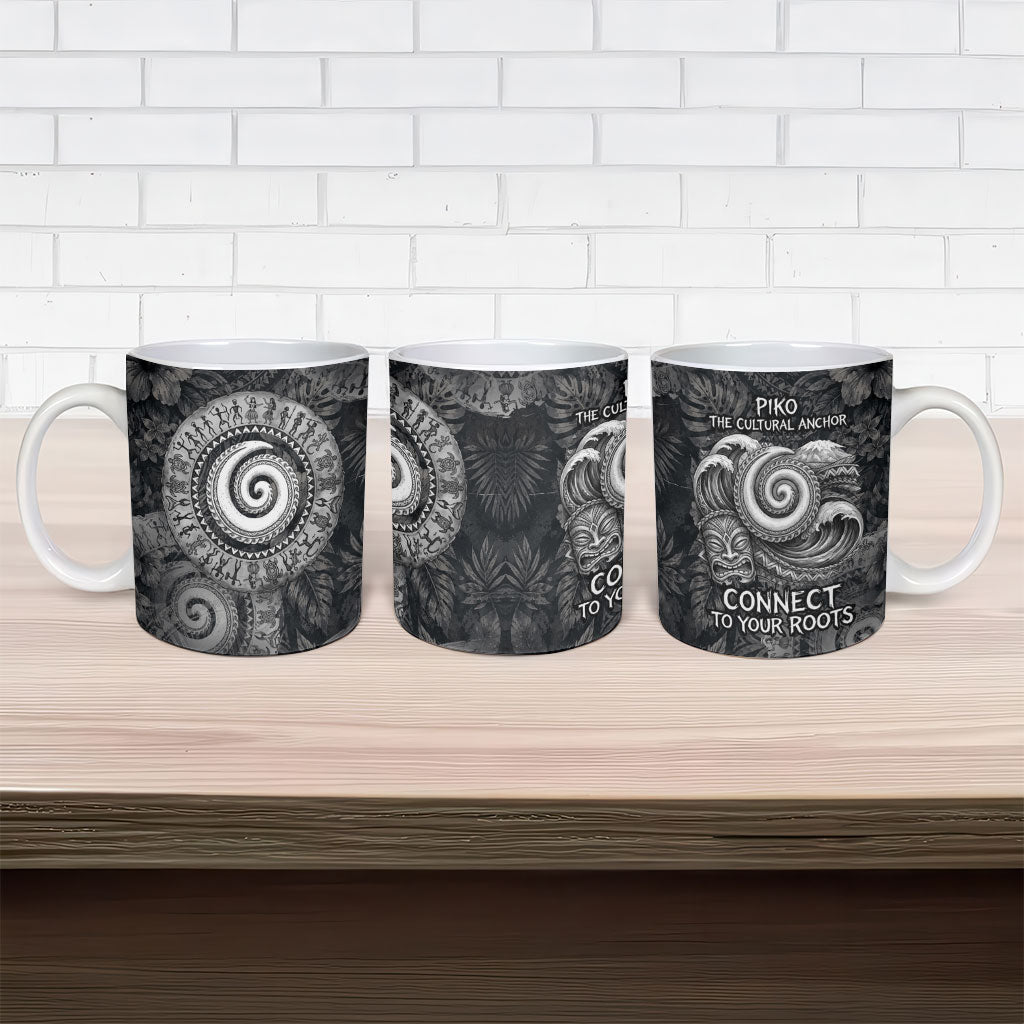 Hawaiian Piko Ceramic Mug Cultural Anchor Connect Your Roots Ocean Waves