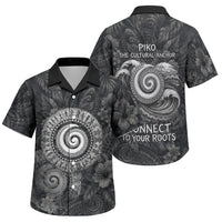 Hawaiian Piko Family Matching Off Shoulder Maxi Dress and Hawaiian Shirt Cultural Anchor Connect Your Roots Ocean Waves