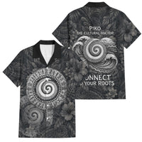 Hawaiian Piko Family Matching Tank Maxi Dress and Hawaiian Shirt Cultural Anchor Connect Your Roots Ocean Waves