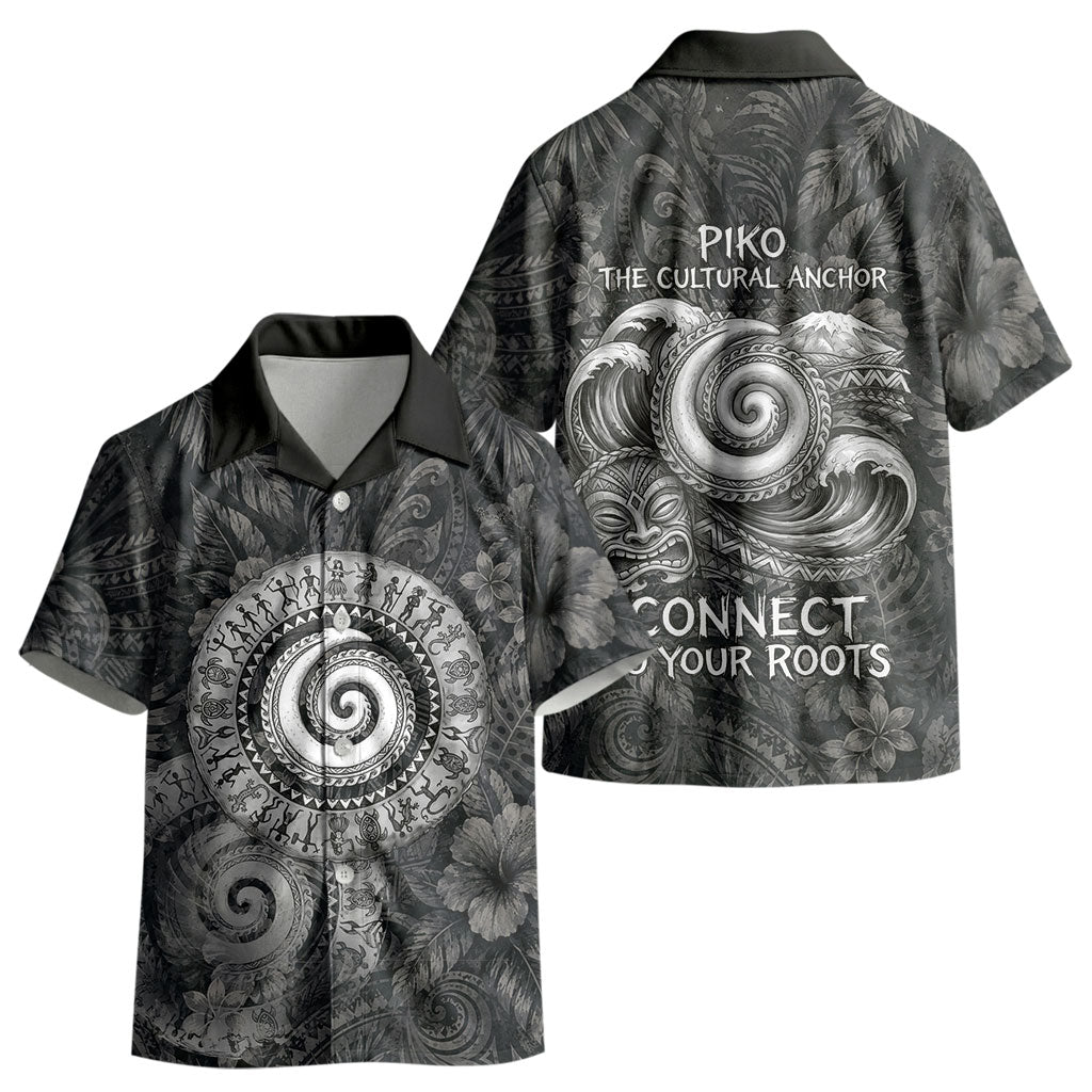 Hawaiian Piko Kid Hawaiian Shirt Cultural Anchor Connect Your Roots Ocean Waves