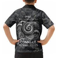 Hawaiian Piko Kid Hawaiian Shirt Cultural Anchor Connect Your Roots Ocean Waves