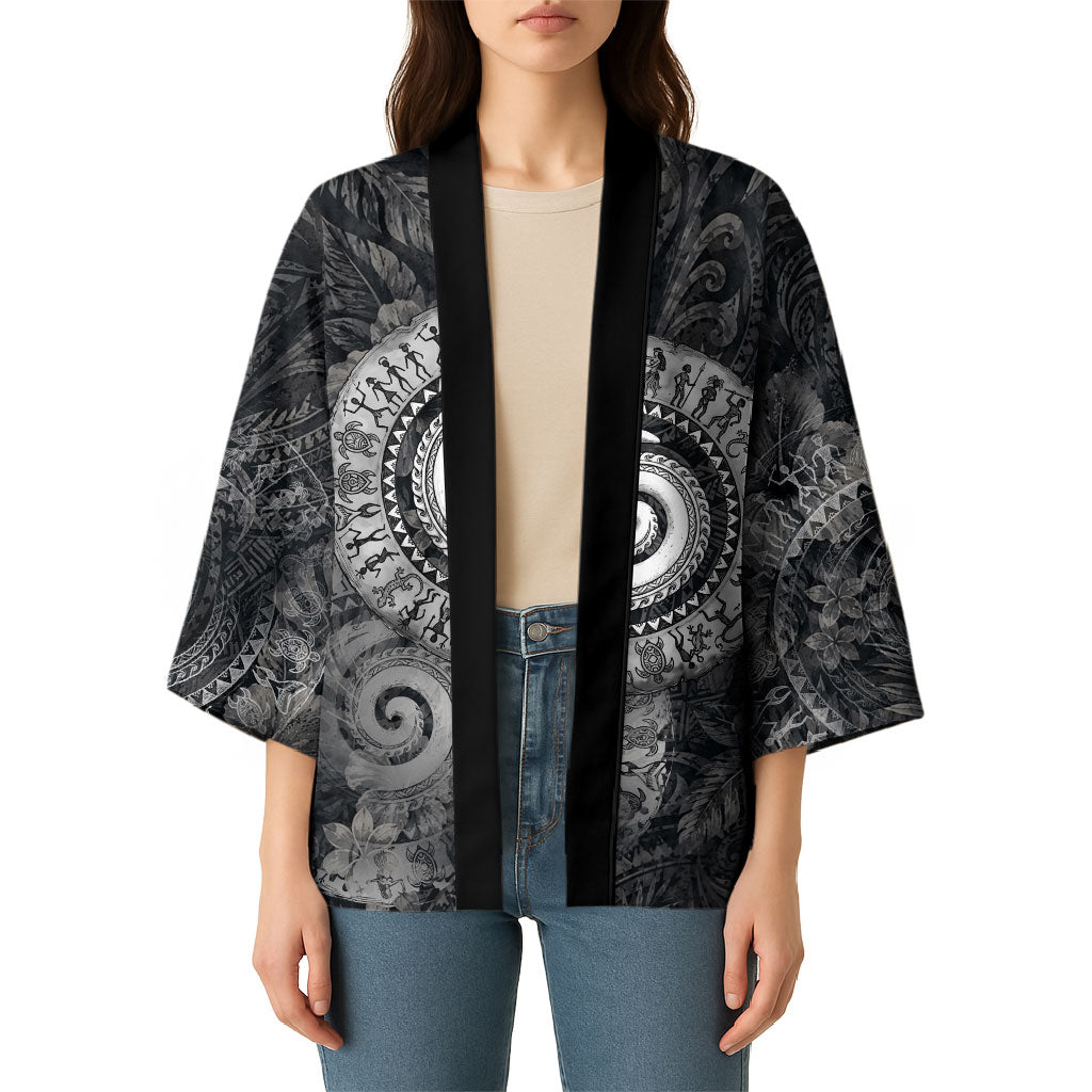 Hawaiian Piko Kimono Cultural Anchor Connect Your Roots Ocean Waves