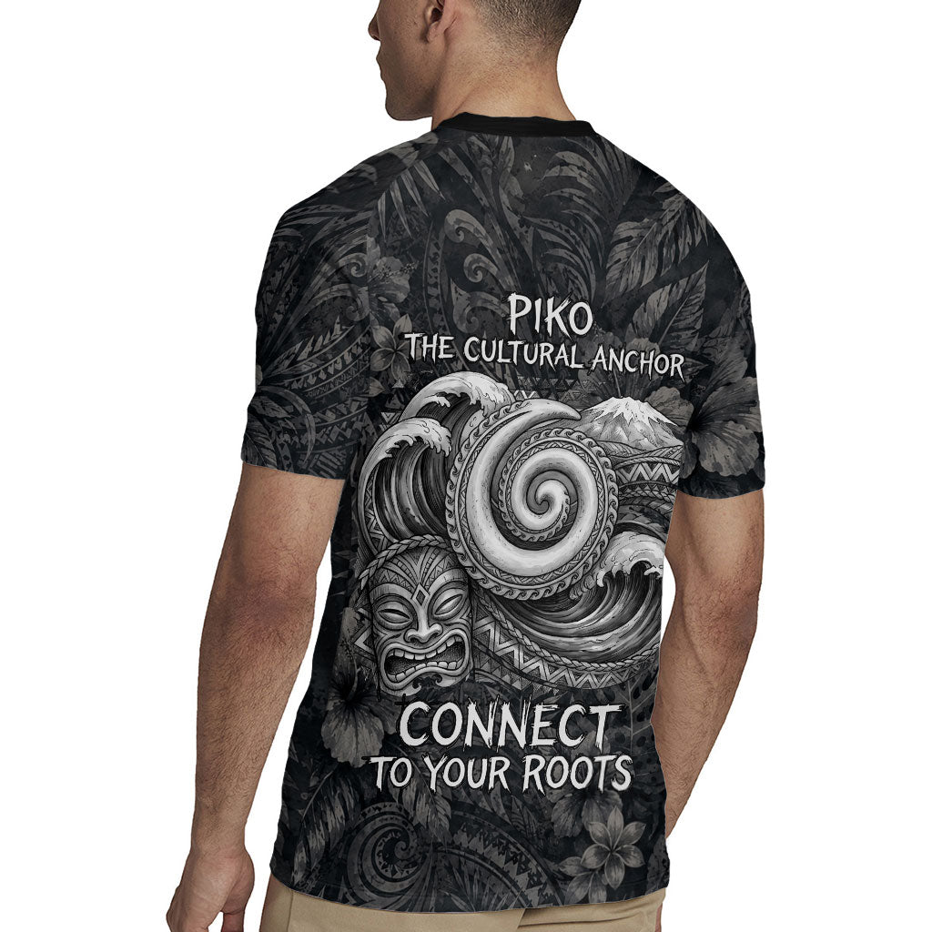 Hawaiian Piko Rugby Jersey Cultural Anchor Connect Your Roots Ocean Waves