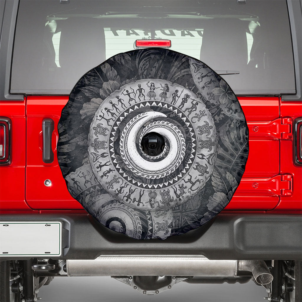 Hawaiian Piko Spare Tire Cover Cultural Anchor Connect Your Roots Ocean Waves