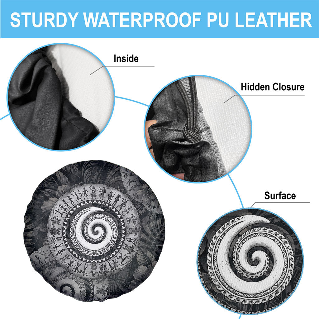 Hawaiian Piko Spare Tire Cover Cultural Anchor Connect Your Roots Ocean Waves