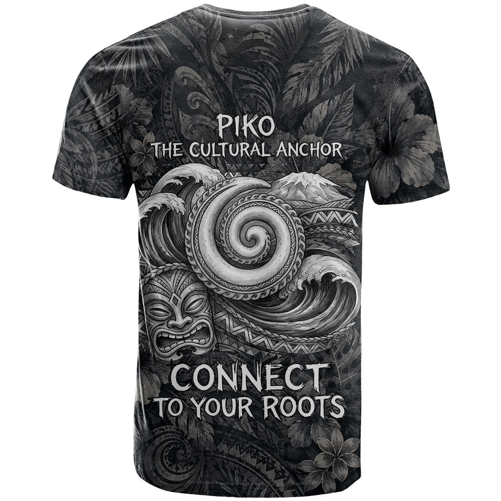 Hawaiian Piko T Shirt Cultural Anchor Connect Your Roots Ocean Waves