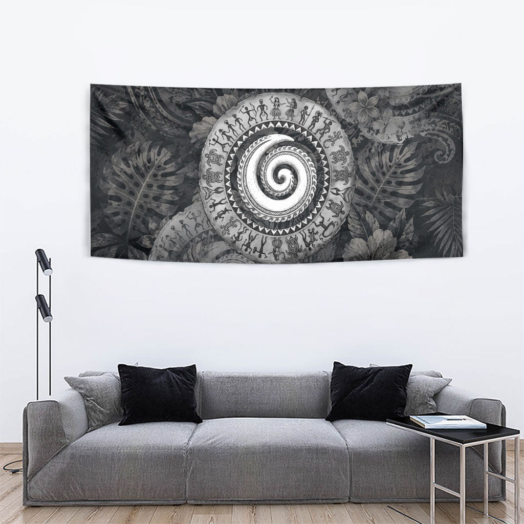 Hawaiian Piko Tapestry Cultural Anchor Connect Your Roots Ocean Waves