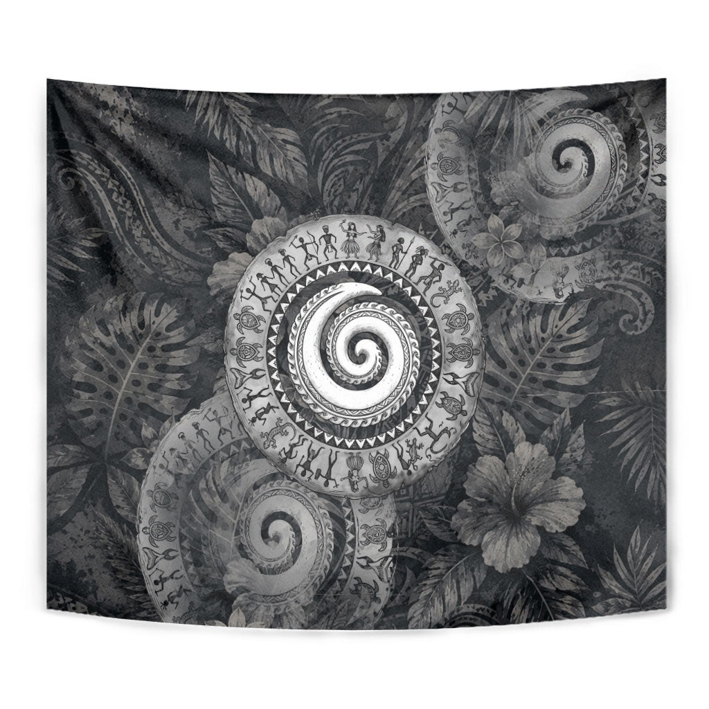 Hawaiian Piko Tapestry Cultural Anchor Connect Your Roots Ocean Waves