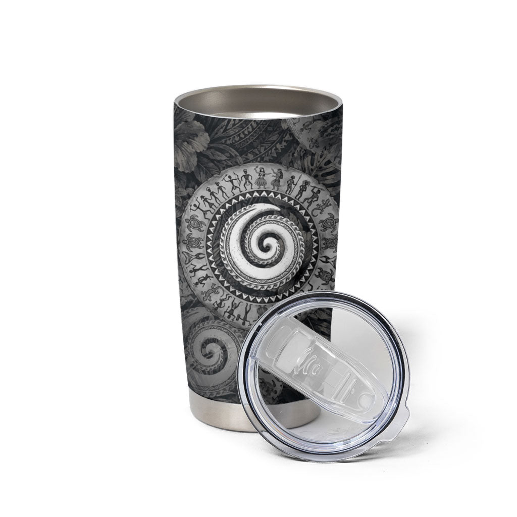 Hawaiian Piko Tumbler Cup Cultural Anchor Connect Your Roots Ocean Waves