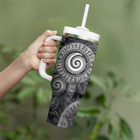 Hawaiian Piko Tumbler With Handle Cultural Anchor Connect Your Roots Ocean Waves