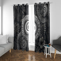 Hawaiian Piko Window Curtain Cultural Anchor Connect Your Roots Ocean Waves