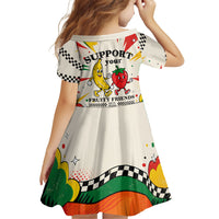 Support Your Fruity Friends Love Wins Gay Pride Family Matching Tank Maxi Dress and Hawaiian Shirt LGBTQ Retro 30s Cartoon Checkered