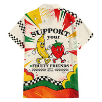 Support Your Fruity Friends Love Wins Gay Pride Hawaiian Shirt LGBTQ Retro 30s Cartoon Checkered