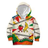 Support Your Fruity Friends Love Wins Gay Pride Kid Hoodie LGBTQ Retro 30s Cartoon Checkered