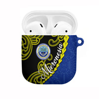 Federated States Of Micronesia FSM AirPods Case Pacific Islander Tribal Swirl Geometric Pattern