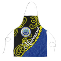 Federated States Of Micronesia FSM Apron Pacific Islander Tribal Swirl Geometric Pattern