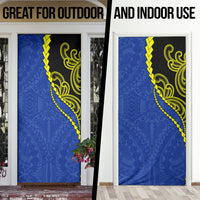 Federated States Of Micronesia FSM Door Cover Pacific Islander Tribal Swirl Geometric Pattern