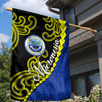 Federated States Of Micronesia FSM Garden Flag Pacific Islander Tribal Swirl Geometric Pattern