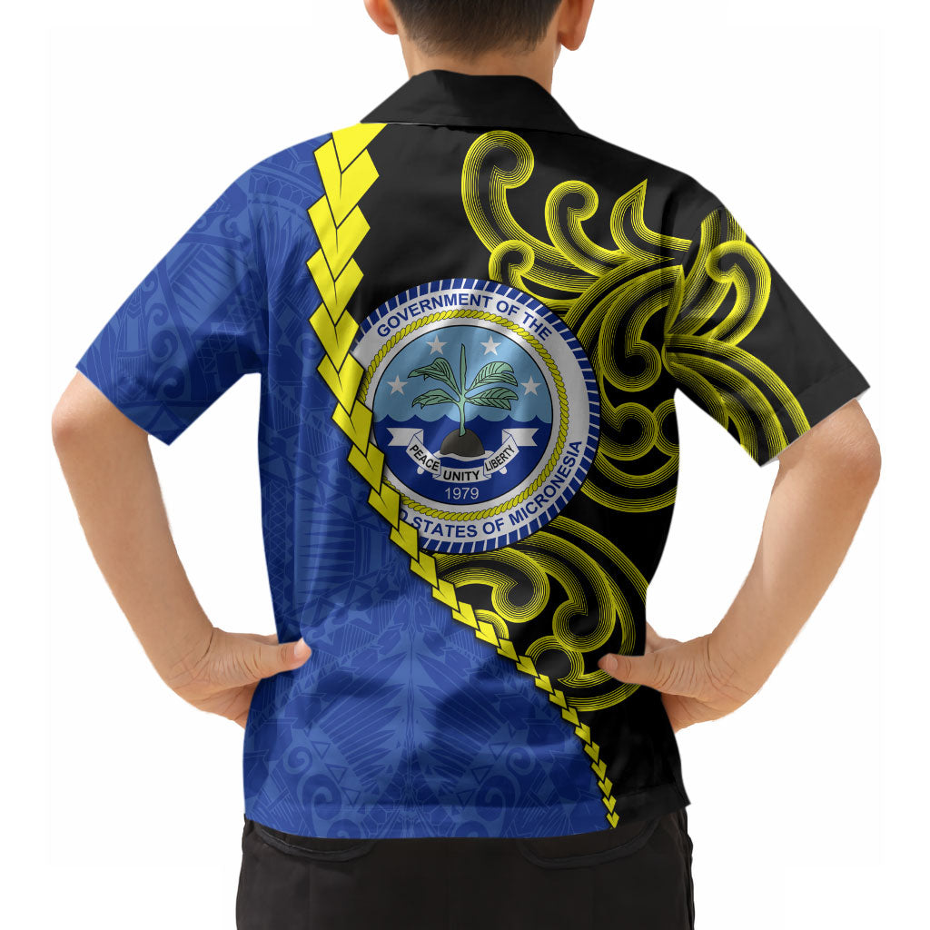 Federated States Of Micronesia FSM Hawaiian Shirt Pacific Islander Tribal Swirl Geometric Pattern