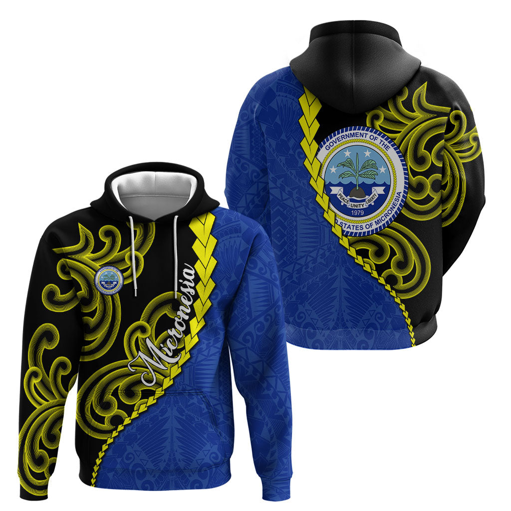 Federated States Of Micronesia FSM Hoodie Pacific Islander Tribal Swirl Geometric Pattern