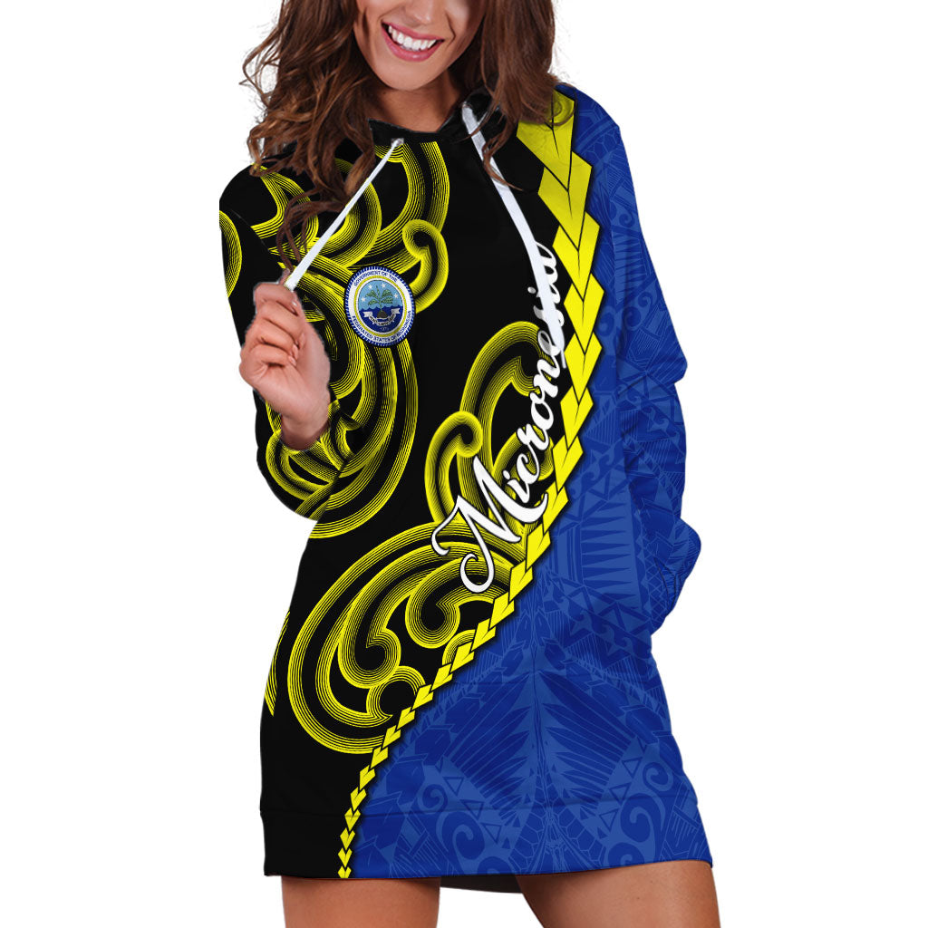 Federated States Of Micronesia FSM Hoodie Dress Pacific Islander Tribal Swirl Geometric Pattern
