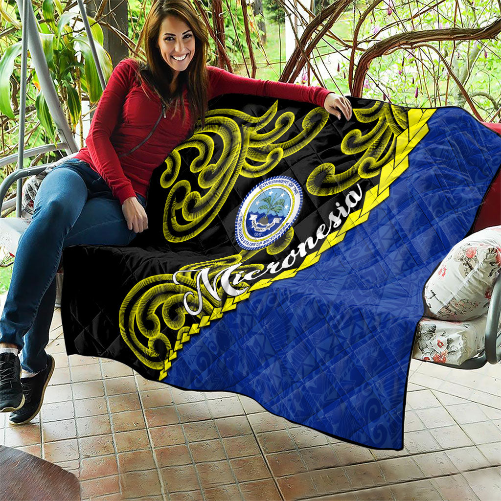 Federated States Of Micronesia FSM Quilt Pacific Islander Tribal Swirl Geometric Pattern