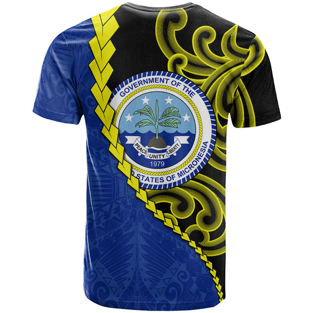 Federated States Of Micronesia FSM T Shirt Pacific Islander Tribal Swirl Geometric Pattern