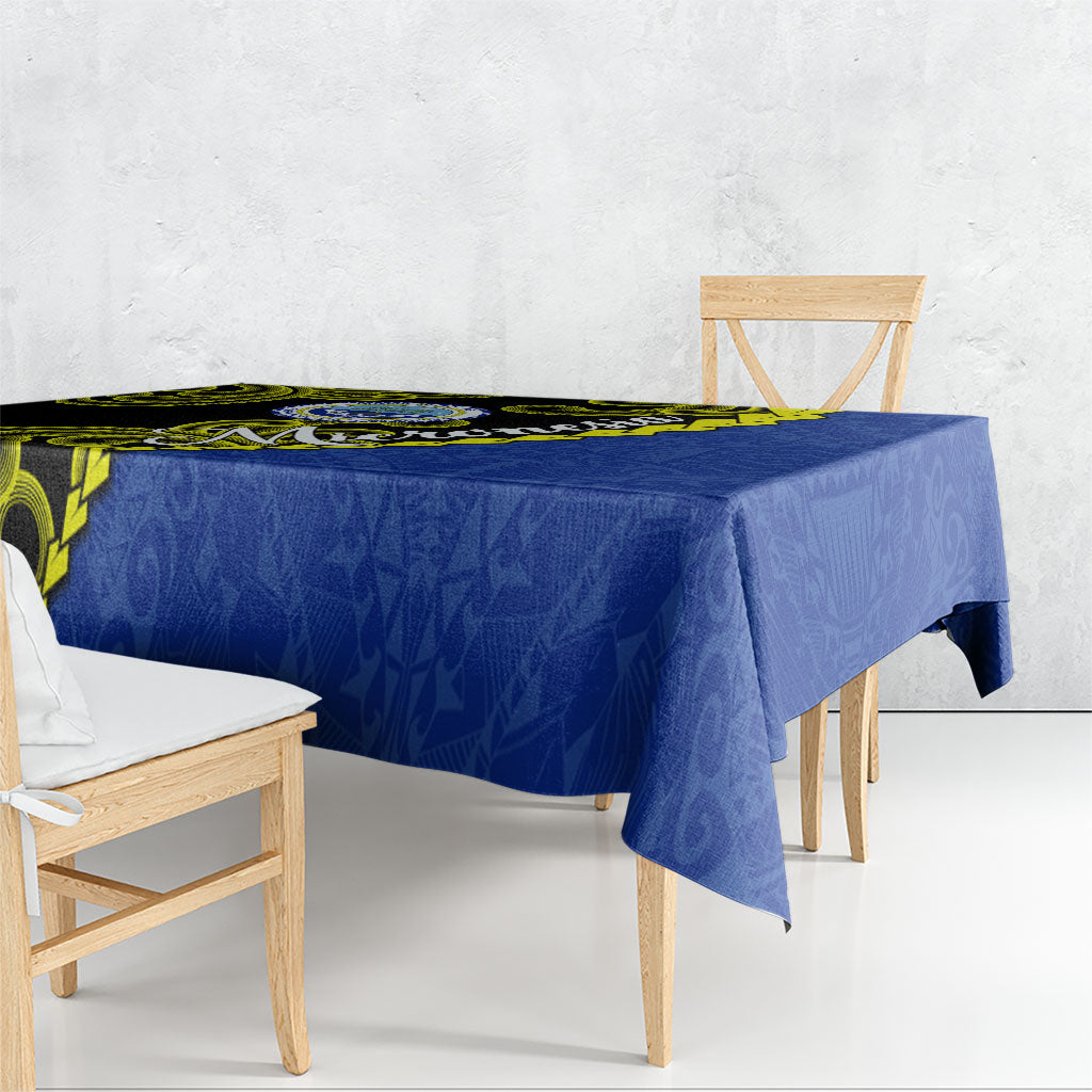 Federated States Of Micronesia FSM Tablecloth Pacific Islander Tribal Swirl Geometric Pattern