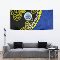 Federated States Of Micronesia FSM Tapestry Pacific Islander Tribal Swirl Geometric Pattern