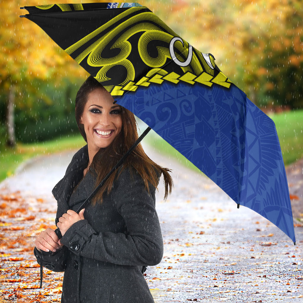 Federated States Of Micronesia FSM Umbrella Pacific Islander Tribal Swirl Geometric Pattern