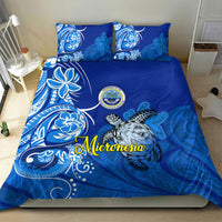 Micronesia Sea Turtle Bedding Set Federated States Of Micronesia Tribal Floral Pattern
