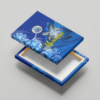 Micronesia Sea Turtle Canvas Wall Art Federated States Of Micronesia Tribal Floral Pattern