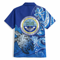 Micronesia Sea Turtle Hawaiian Shirt Federated States Of Micronesia Tribal Floral Pattern