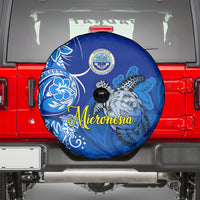 Micronesia Sea Turtle Spare Tire Cover Federated States Of Micronesia Tribal Floral Pattern