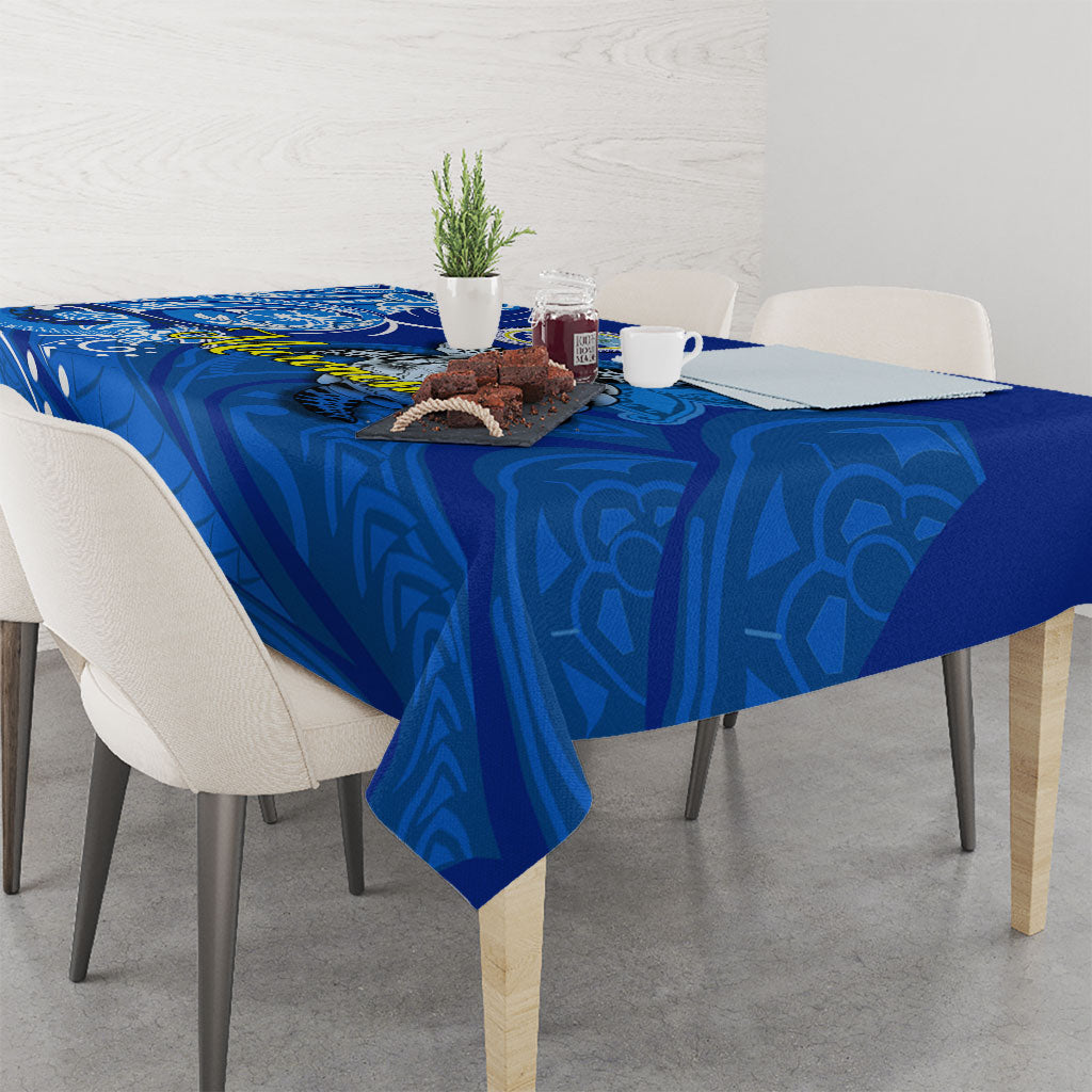 Micronesia Sea Turtle Tablecloth Federated States Of Micronesia Tribal Floral Pattern