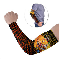 Tropical Christmas In July Santa Claus Arm Sleeves Festive Hawaiian With Beach Reindeer Sleigh